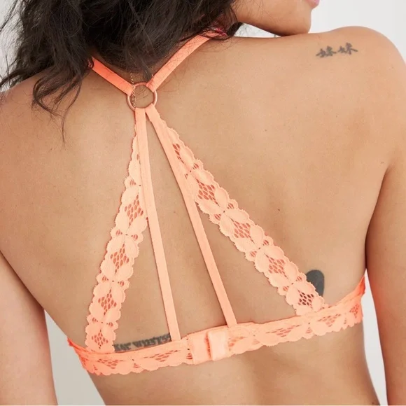 Aerie Beach Daze Lace Padded Bralette Size Large - Picture 2 of 7